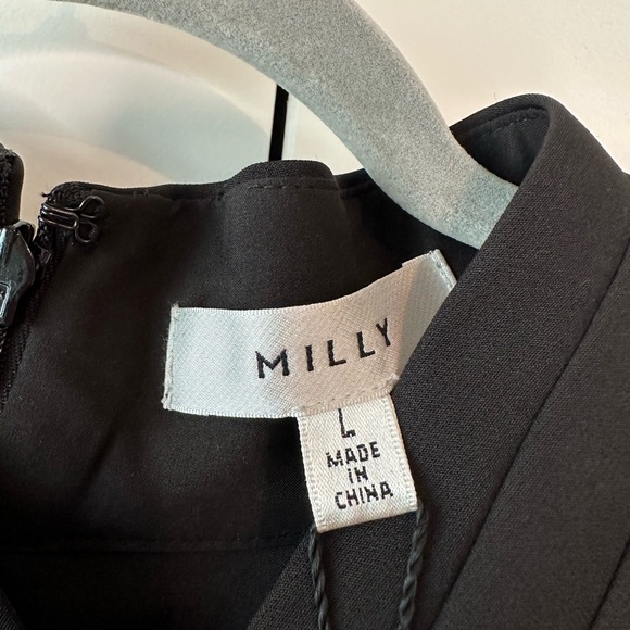 MILLY Preston Cady Assymetric Halter Top Black NWT (Size L) - Picture 7 of 10